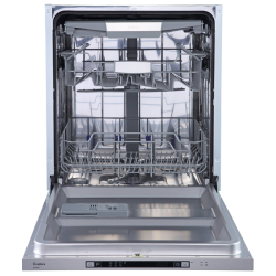 Встраиваемая посудомоечная машина полноразмерная, 60 см, выдвижной лоток для столовых приборов, 7 программ, 14 комплектов, 60 см, дисплей, таймер 1-24, А++АА, 49 дб уровень шума, регулировка корзины по высоте Easy lift, половинная загрузка, луч на полу, 1