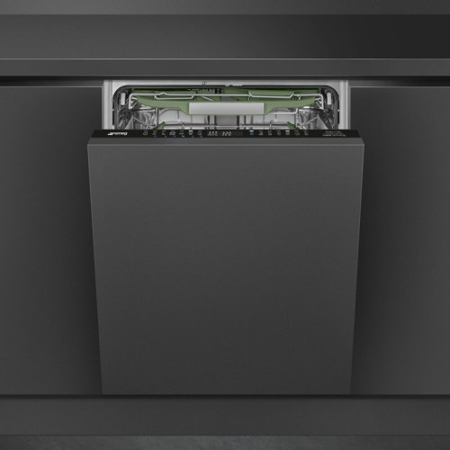 Посудомоечная машина Smeg/ Посудомоечная машина Smeg, встраиваемая, 60 см, 14 комплектов, 14 программ, сенсорное управление, ActiveLight, Dry Assist, автоматическое открывание дверцы, 3 корзины, энергоэффективность А