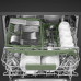 Посудомоечная машина Smeg/ Посудомоечная машина Smeg, встраиваемая, 60 см, 13 комплектов, 11 программ, сенсорное управление, ActiveLight, Dry Assist, автоматическое открывание дверцы, 3 корзины, полный AquaStop, энергоэффективность С