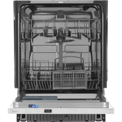 Посудомоечная машина Midea/ Посудомоечная машина Midea, встраиваемая, 60 см, 12 комплектов, 2 корзины, корзина для столовых приборов, электронное управление, 5 программ, конденсационная сушка, отложенный старт, AquaStop, энергоэффективность А++, уровень ш