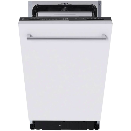Встраиваемая посудомоечная машина Midea/ Встраиваемая ПММ, 45 см, 10 компл., 3 корзины, 3-я корзина Infinity, А++/A/A, электронное управление, дисплей, 6+4 программ (Авто программа), функция усиленной мойки (Power Wash), конденсационная сушка, Отложенный 