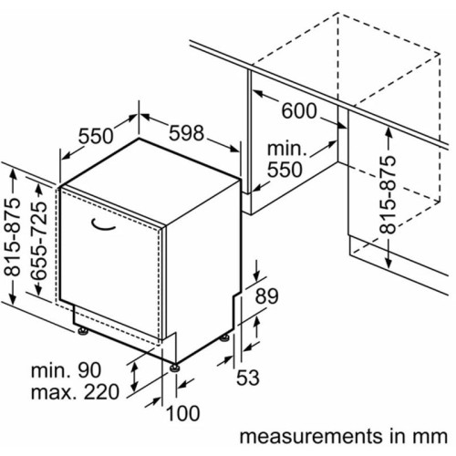 Посудомоечная машина встраив./ Посудомоечная машина встраив. Bosch SMV26AX00Q полноразмерная серебристый