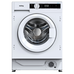 Встраиваемая стиральная машина с сушкой KORTING/ Встраиваемая стиральная машина с сушкой KORTING, глубина 54 см, загрузка 8/6 кг, 1400 об/мин, 16 программ, цифровой дисплей, инверторный мотор, пар, отложенный старт (до 24 ч), энергоэффективность А+++, цве