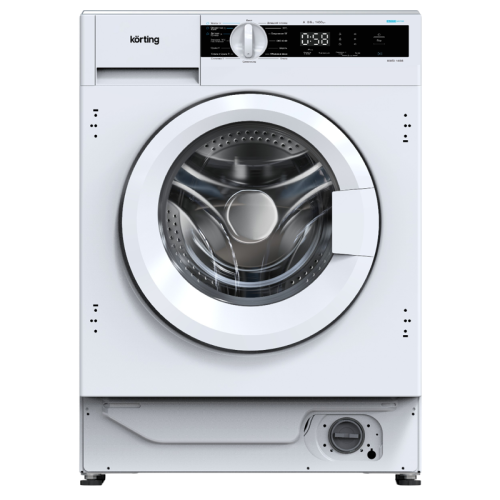 Встраиваемая стиральная машина с сушкой KORTING/ Встраиваемая стиральная машина с сушкой KORTING, глубина 54 см, загрузка 8/6 кг, 1400 об/мин, 16 программ, цифровой дисплей, инверторный мотор, пар, отложенный старт (до 24 ч), энергоэффективность А+++, цве