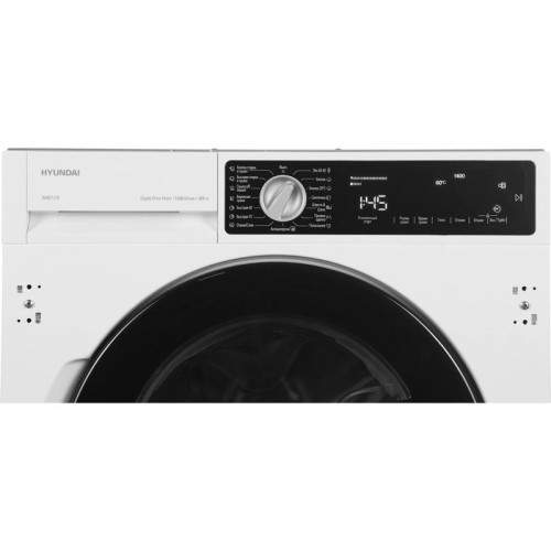 Стиральная машина/ Стиральная машина Hyundai WMD7228 класс:B загрузка до 8кг отжим:1400об/мин белый инвертер