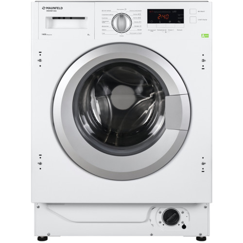 Встраиваемая стиральная машина MAUNFELD/ Встраиваемая стиральная машина MAUNFELD MBWM148S Встраиваемая стиральная машина MAUNFELD MBWM148S, инверторный мотор, комбинированное управление, 16 режимов, 1400 об/ мин, защита от детей, защита от протечек, диспл