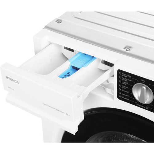 Стиральная машина/ Стиральная машина Hyundai WMD7228 класс:B загрузка до 8кг отжим:1400об/мин белый инвертер