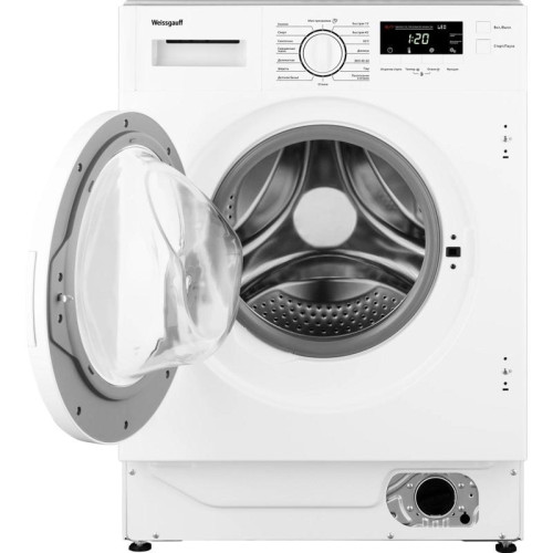Стиральная машина/ Стиральная машина Weissgauff WMI 6147 Inverter Steam класс:A+++ загрузка до 7кг отжим:1400об/мин белый инвертер