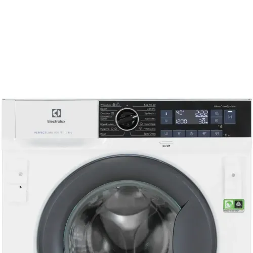 Встраиваемая стиральная машина ELECTROLUX/ встраиваемая, автоматическая стиральная машина, с паром, загрузка до 8 кг, отжим 1400 об/мин, глубина 54 см (с люком 55.3 см), защита от протечек, Aquastop, 14 программ