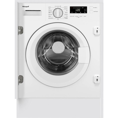 Стиральная машина/ Стиральная машина Weissgauff WMI 6147 Inverter Steam класс:A+++ загрузка до 7кг отжим:1400об/мин белый инвертер