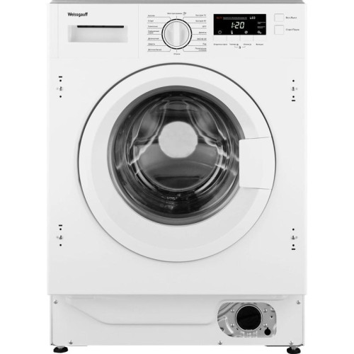 Стиральная машина/ Стиральная машина Weissgauff WMI 6147 Inverter Steam класс:A+++ загрузка до 7кг отжим:1400об/мин белый инвертер