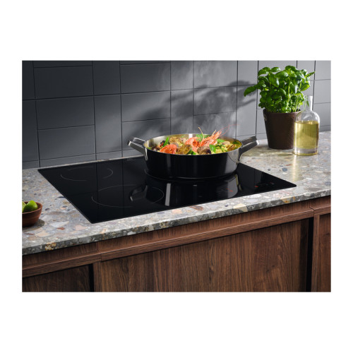 Встраиваемые электрические панели ELECTROLUX/ Электрическая,  59x52 см, стеклокерамика, 3 конфорки, сенсорное управление, независимая, черная