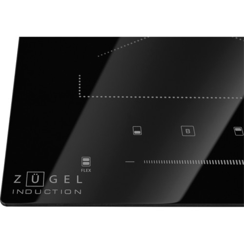 Встраиваемая варочная панель ZUGEL/ Встраиваемая варочная панель ZUGEL, индукция, инверторная, 30 см, 2 зоны нагрева, слайдерное управление, 9 уровней мощности, Booster, таймер, автоматическое определение посуды, автоотключение, цвет черный