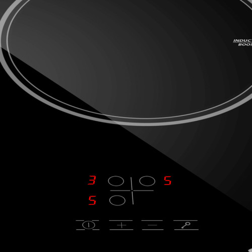 Встраиваемая варочная панель/ Индукционная варочная панель MAUNFELD, 45 см, 3 конфорки, мощность конфорок 1500, 2100, 2600 Вт, сенсорное управление, таймер, автоматическое выключение, бустер, блокировка панели, черный цвет