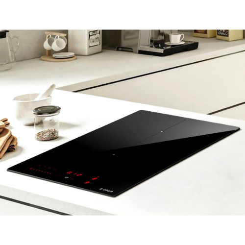 Индукционная варочная панель ELICA, 30 см, 2 зоны нагрева, таймер, пауза, подогрев, слайдерное управление, 9 уровней мощности, Booster, функция Bridge, Multi Connection, цвет черный