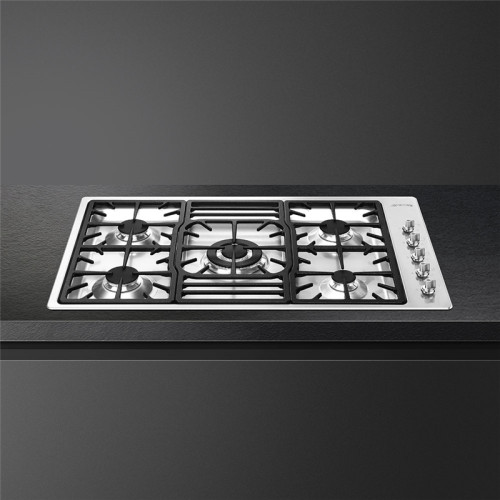 Встраиваемые газовые панели SMEG/ Газ,  Газовая варочная панель, 87 см,нержавеющая сталь/ фурнитура Linea и Classica в комплекте