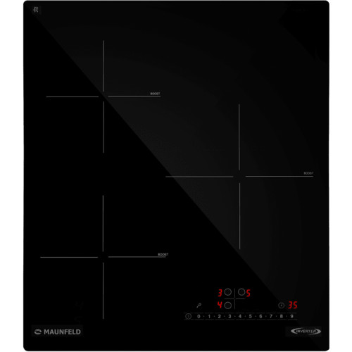 Индукционная варочная панель MAUNFELD/ Индукционная варочная панель, 45 см, сенсорное управление, таймер, бустер, черный
