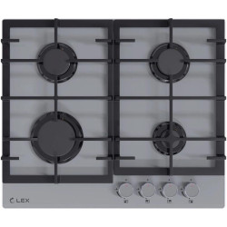 Газовая варочная поверхность/ Газовая варочная поверхность Lex GVG 642-1 GR серый