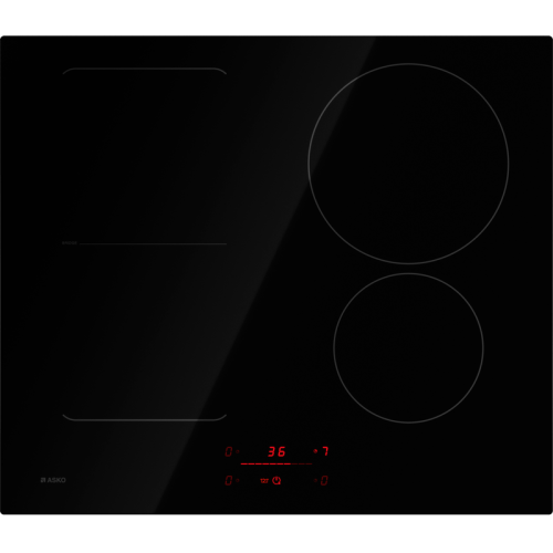 Варочная панель ASKO/ Варочная панель ASKO, Арт. 744744 ПРОМО, 60 см, индукция, слайдерное управление, автоматическое распознавание посуды, объединение зон, 9 уровней мощности, Boost, таймер, индикатор остаточного тепла, цвет черный