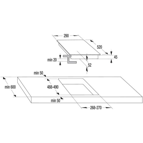 Варочная поверхность/ Варочная поверхность Gorenje ECS322BCSCE черный