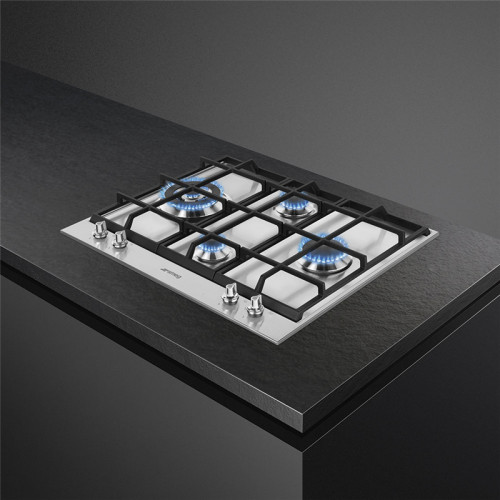 Встраиваемая газовая панель SMEG/ Газ,  Linea,газовая варочная панель, 60 см,нержавеющая сталь