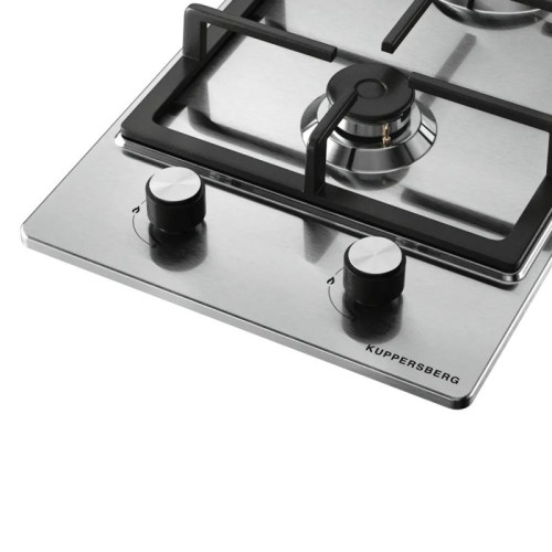 Варочная поверхность Kuppersberg/ Варочная поверхность Kuppersberg, газовая, High-Tech, 30 см, автоматический электроподжиг, газ-контроль, механическое управление, конфорки REMAY, цвет нержавеющая сталь, цвет фурнитуры черный/нержавеющая сталь