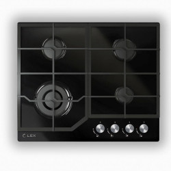 Газовая варочная поверхность/ Газовая варочная поверхность Lex GVG 640-1 BL черный