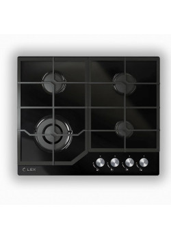 Газовая варочная поверхность/ Газовая варочная поверхность Lex GVG 640-1 BL черный
