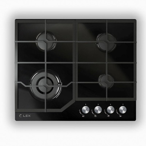 Газовая варочная поверхность/ Газовая варочная поверхность Lex GVG 640-1 BL черный
