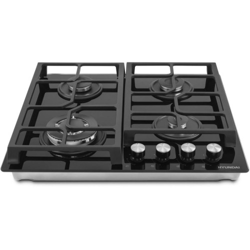 Газовая варочная поверхность/ Газовая варочная поверхность Hyundai HHG 6438 BG черный