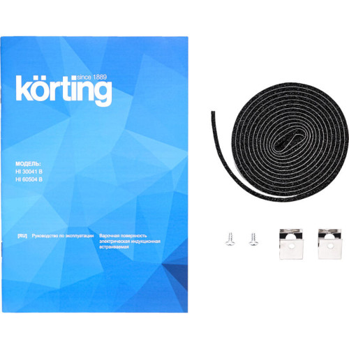 Встраиваемая варочная панель KORTING/ Встраиваемая варочная панель KORTING, индукционная, 60 см, 4 конфорки, сенсорное управление, дисплей для каждой зоны нагрева, таймер, автоматическое отключение, индикация остаточного тепла, Stop and Go, 9 уровней мощн