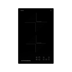 Индукционная домино Kuppersberg/ Индукционная варочная поверхность Kuppersberg, домино, коллекция High-Tech, 30 см, прямые края, 9 уровней мощности, инвертер, бустер, блокировка управления, Stop and Go, таймер, автоматическое отключение, сенсорное управле