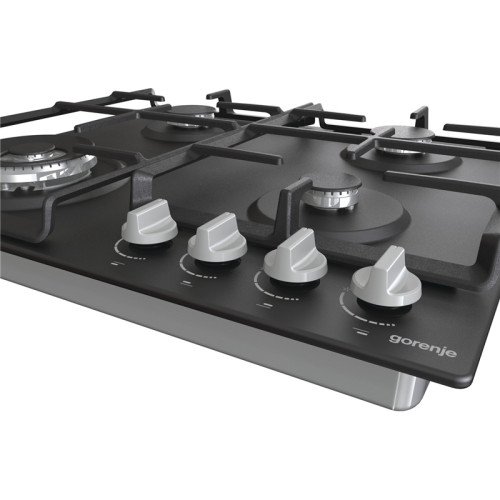 Встраиваемые газовая панели GORENJE/ Встраиваемые газовая панели GORENJE GW641EXB  Цвет: Черный, Газовая варочная панель, Автоматический электроподжиг варочной поверхности, Габаритные размеры (вхшхг): 13 ? 60 ? 52 см, Вес (брутто/нетто): 11,5 / 10,8 кг