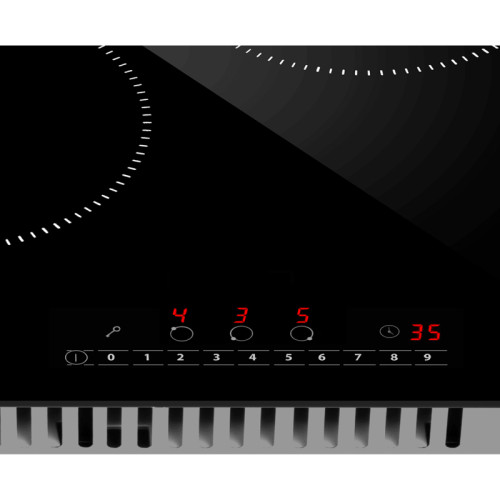Встраиваемая варочная панель/ Электрическая варочная панель, 45 см, 3 конфорки, сенсорное управление, автоматическое отключение