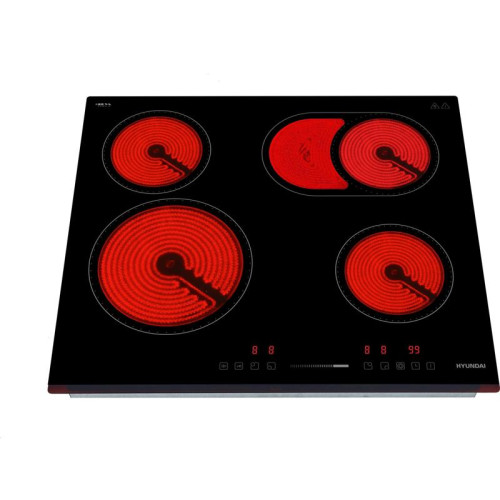 Варочная поверхность/ Варочная поверхность Hyundai HHE 6672 BG черный
