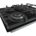 Встраиваемые газовая панели GORENJE/ Встраиваемые газовая панели GORENJE GTW642SYB Газ, 60 ? 13 ? 52 см, Газ-контроль, чугунные решетки, вок, черный