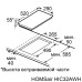 Индукционная варочная поверхность HOMSair/ Индукция, домино, 290х520х55 мм, сенсорное управление, 2 конфорки, бустер, автоматическое выключение, 9 уровней мощности, блокировка панели, белый цвет