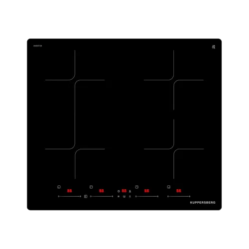 Варочная поверхность Kuppersberg/ Варочная поверхность Kuppersberg, индукция, inverter, High-Tech, 60 см, 4 зоны нагрева, прямой край, 9 уровней мощности, бустер, Stop and Go, Flexi-zone, автоматическое отключение, таймер, поддержание тепла, индикатор ост