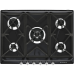 Встраиваемая газовая панель SMEG/ Газ,  Victoria, газовая варочная панель, 70 см, черная