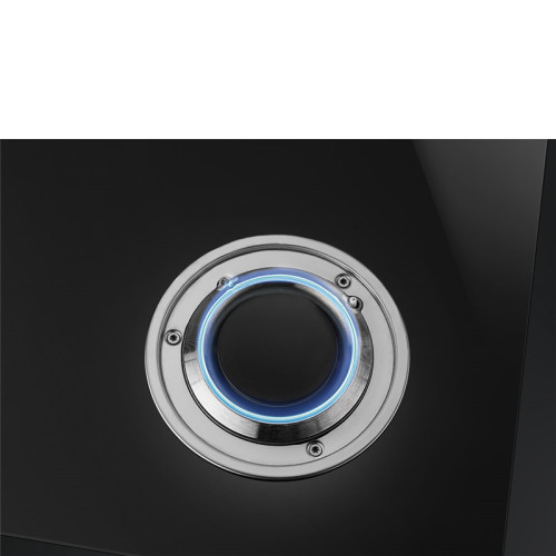 Встраиваемая газовая панель SMEG/ Газ,  Dolce Stil Novo, Газовая варочная панель, 60 см, черная стеклокерамика, прямой край