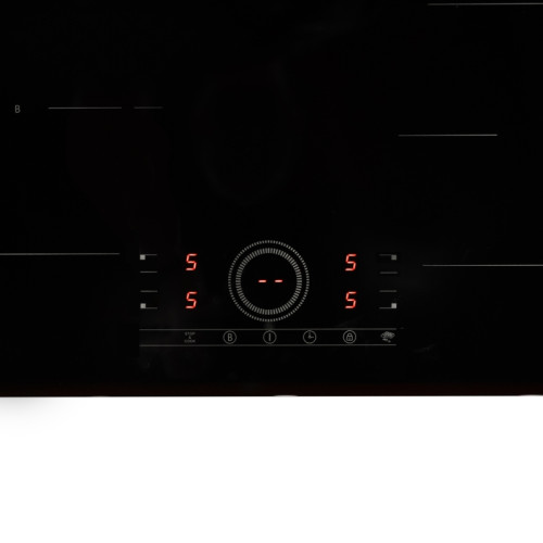 Встраиваемая варочная панель Delonghi/ Встраиваемая варочная панель Delonghi, индукция, 60 см, 4 зоны нагрева, сенсорное управление Cursore rotondo, 9 уровней мощности, Booster, таймер, пауза, блокировка от детей, цвет черное стекло