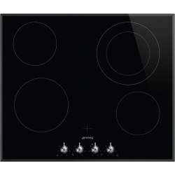 Встраиваемая электрическая панель SMEG/ Электрическая,  Серия Classica, Стеклокерамическая варочная панель, 60 см, скошенный край