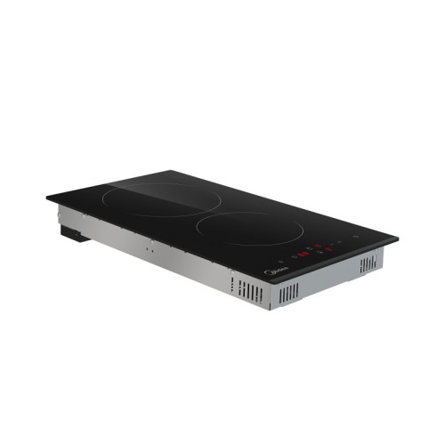 Электрическая варочная поверхность Midea/ MDK/Электрическая варочная поверхность Midea, 30 см, 2 зоны нагрева Hi-Light, сенсорное управление, 9 уровней мощности, таймер, индикация остаточного тепла,защита от детей, цвет черный