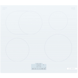 Встраиваемая индукционная панель BOSCH/ Встраиваемая индукционная панель BOSCH PIF612BB1E Индукционная,  60 см, индукция, скошенный край, сенсорное управление, белый