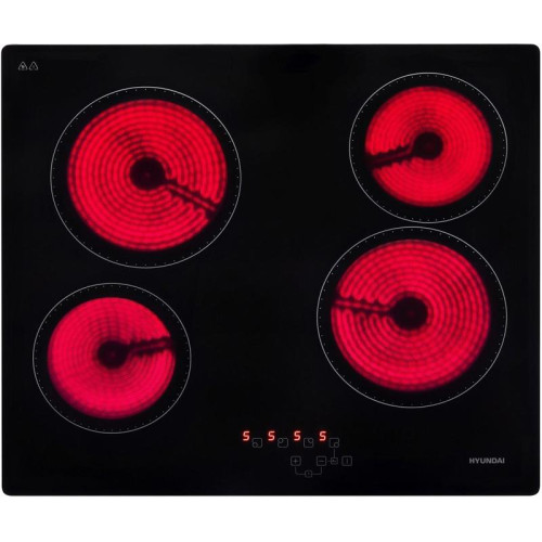 Варочная поверхность/ Варочная поверхность Hyundai HHE 6410 BG черный