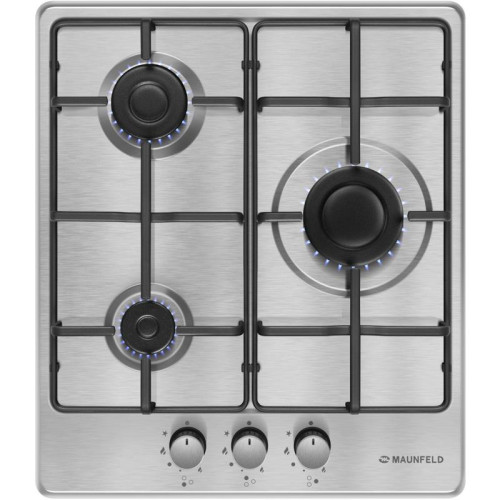 Газовая варочная поверхность/ Газовая варочная поверхность Maunfeld EGHS.43.3STS-ES нержавеющая сталь