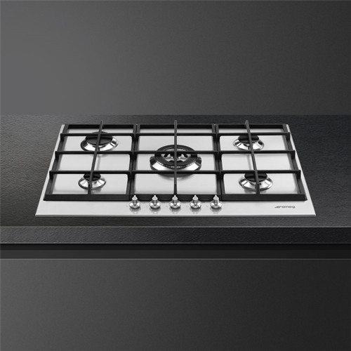 Встраиваемая газовая панель SMEG/ Газ,  Linea,газовая варочная панель, 72,5 см,нержавеющая сталь