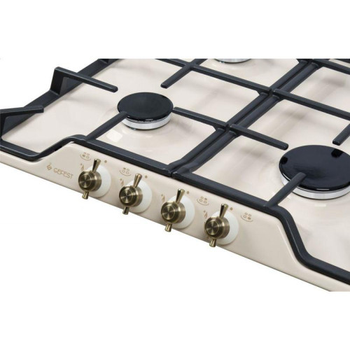 Газовая варочная поверхность/ Газовая варочная поверхность Gefest ПВГ 1212 К55 бежевый
