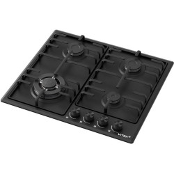 Газовая варочная поверхность/ Газовая варочная поверхность Vitek VGH 6410W MBK черный матовый
