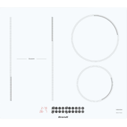 Варочная поверхность Brandt, индукционная, 4 варочных зоны, 10 уровней мощности, индикация остаточного тепла, таймер, Ultraboost, цвет белый